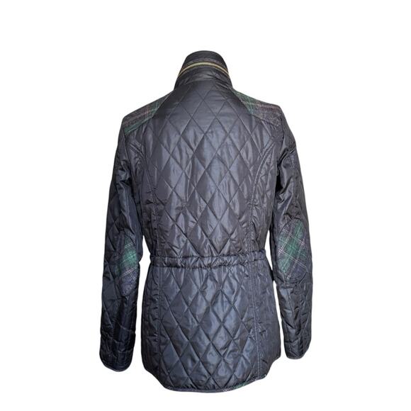 Sam Edelman Women's Lexi Quilted Jacket with Plaid Trim- Size Small - Picture 4 of 16